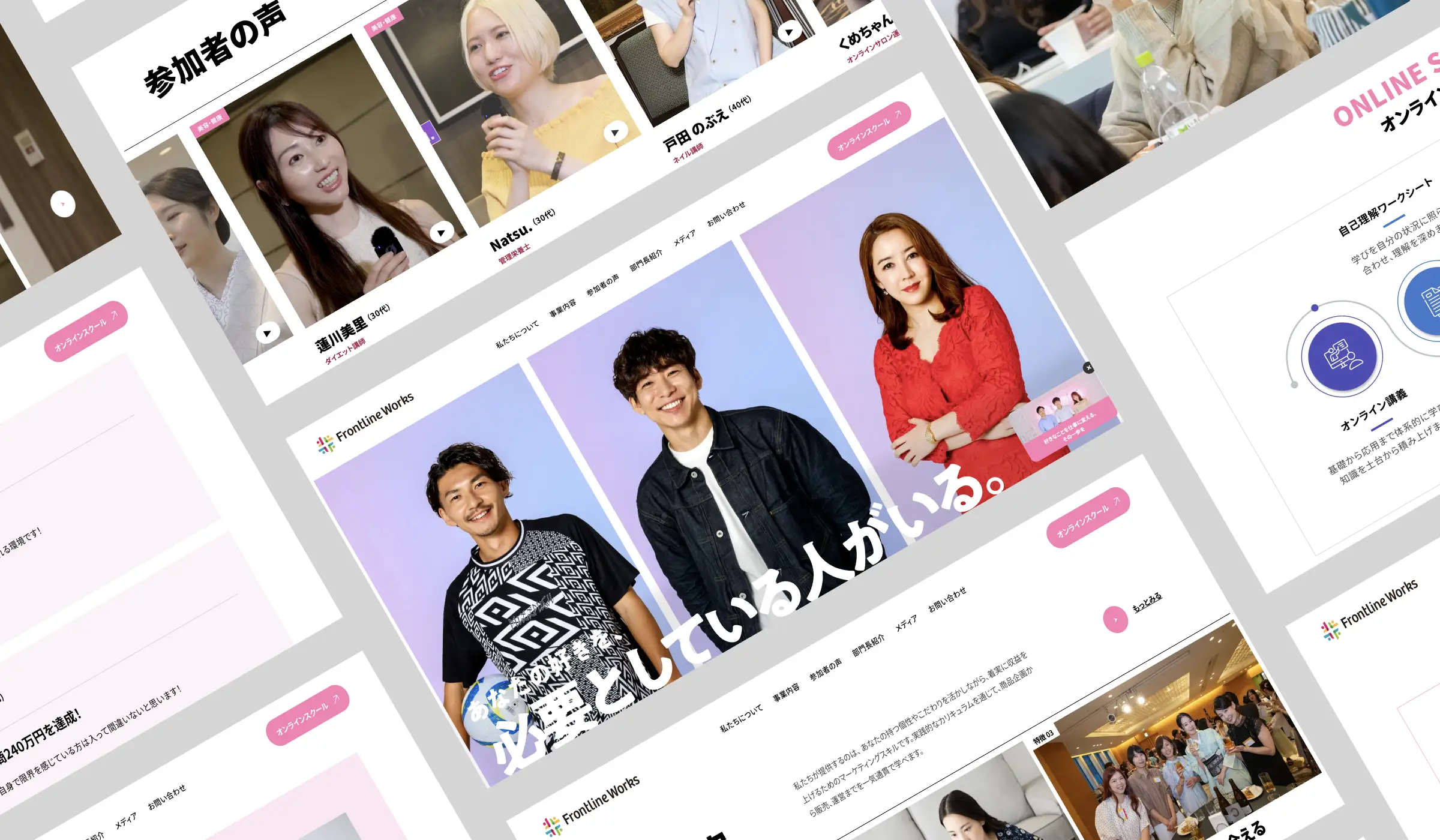 フロントラインワークス ㈱様 - コーポレートサイト制作