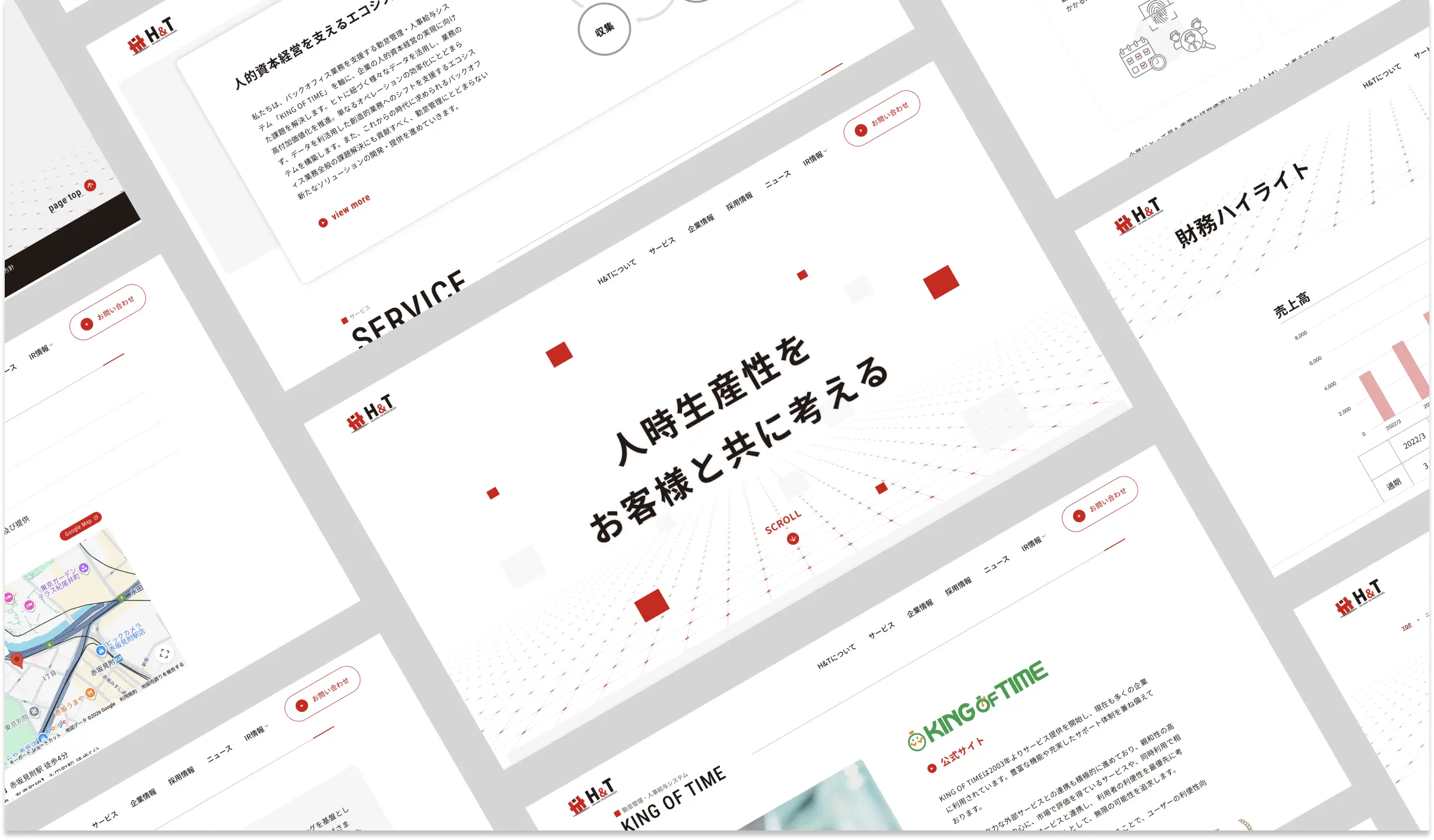 ㈱ ヒューマンテクノロジーズ様 - コーポレートサイト制作